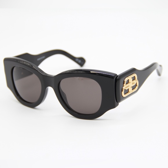 NEW BB0070S 006 NEW COLLECTION BLACK WOMEN BALENCIAGA SUNGLASSES BB0070S - Picture 2 of 15